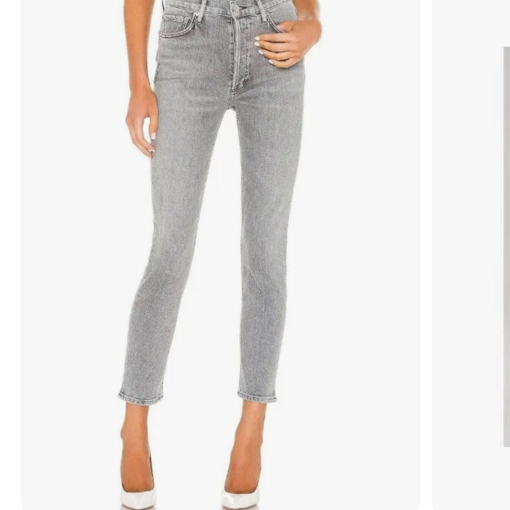 AGOLDE Nico High Rise Slim Fit Grey Jeans Size 32